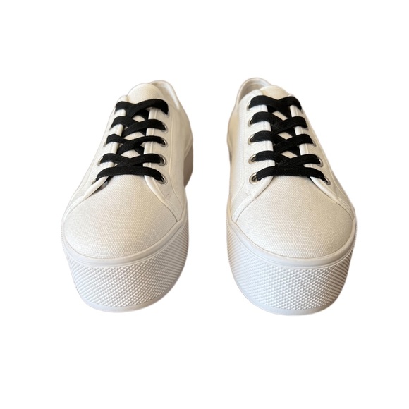 STEVE MADDEN platform canvas sneakers|freedom and fearless|size 6.5(run small) - Picture 4 of 8